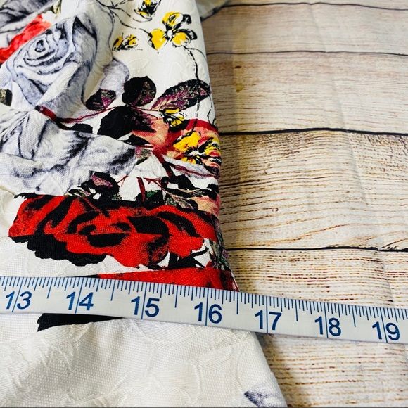 Adrianna Papell Faux Wrap Rose Floral Sheath dress - Picture 15 of 16